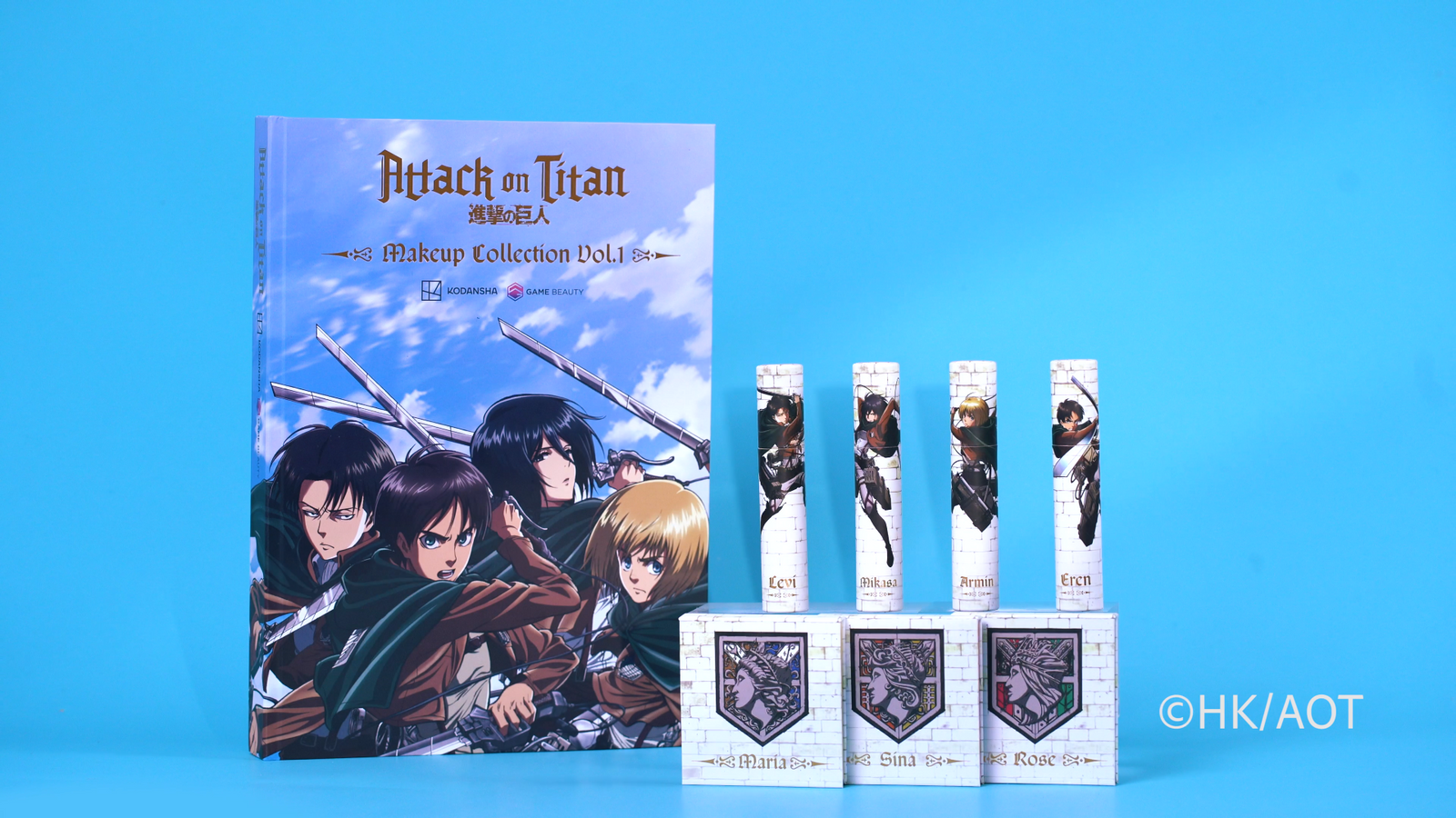 Game Beauty - Attack On Titan Makeup Collection Vol. 1, image size:1600x900